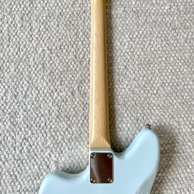 Fender Japan FSR Jaguar - Sonic Blue, matching headstock, | Reverb