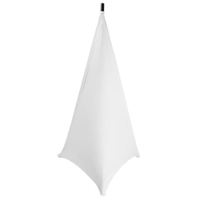 On-Stage SSA100W Speaker and Lighting Stand Skirt White image 1