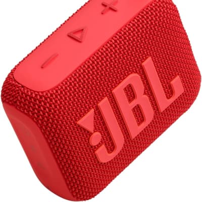 JBL Go 4 - Ultra-Portable, Waterproof and Dustproof Bluetooth Speaker, Big Pro Sound with Punchy bass, 7-Hour Built-in Battery, Made in Part with Recycled Materials (Red) image 3