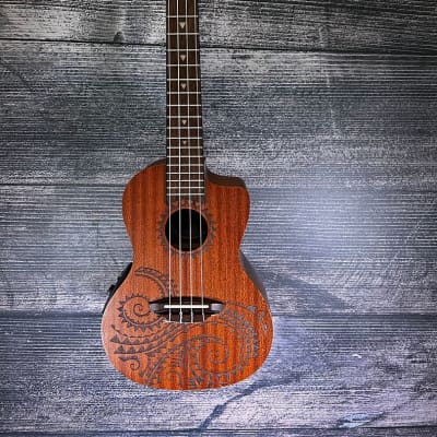 Luna Tattoo Concert Acoustic/Electric Ukulele