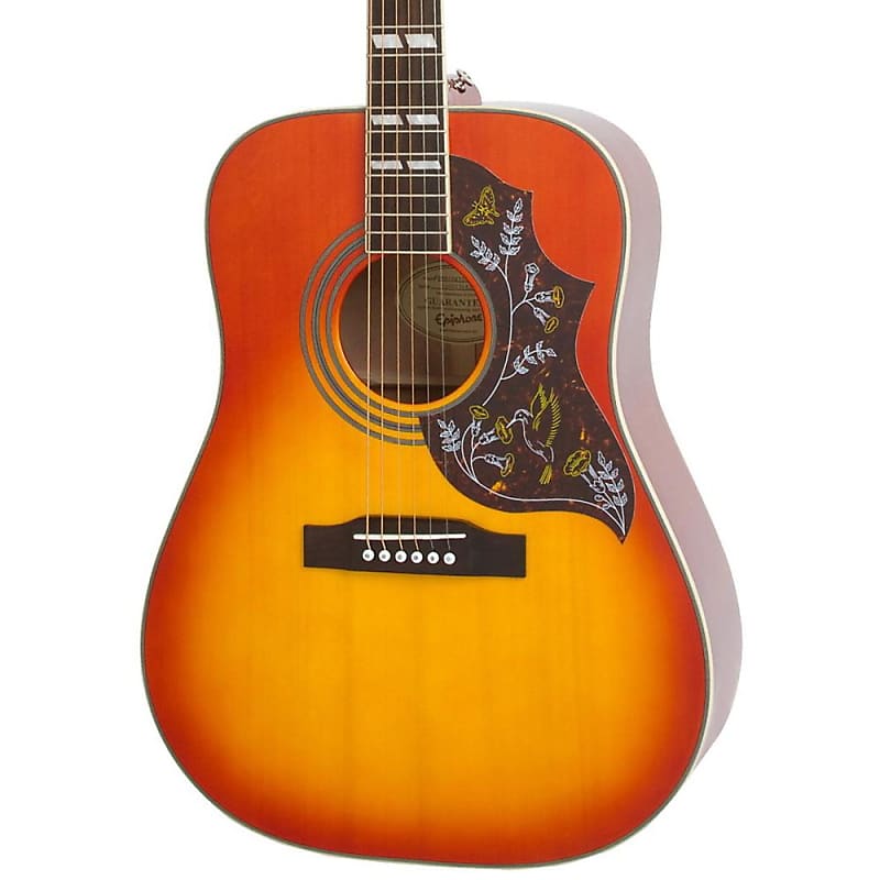 Epiphone Hummingbird Studio Acoustic-Electric Guitar Faded Cherry image 1