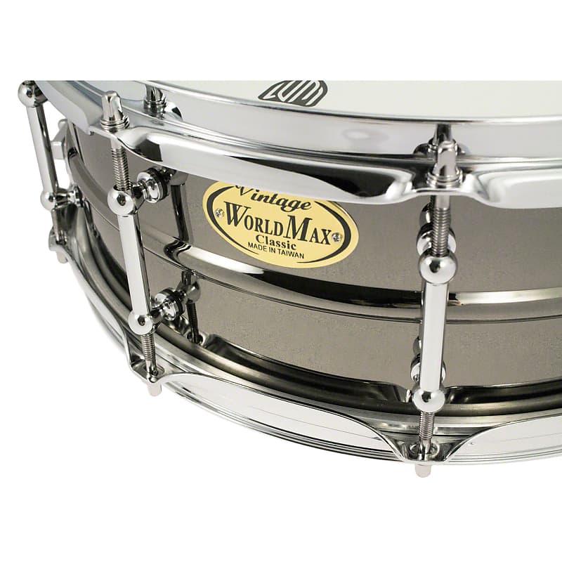 WorldMax - BKH-5014SH - Black Dawg 14 x 5 Snare Drum - Hammered