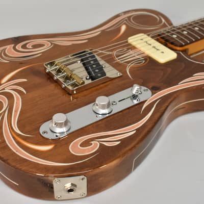 Murga Special T Telecaster Style Electric Guitar Made From 200 Year Old Pine image 10