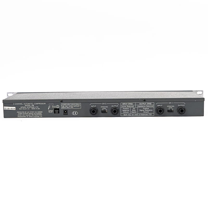 Aphex 108 Easyrider 2-Channel Automatic Compressor with