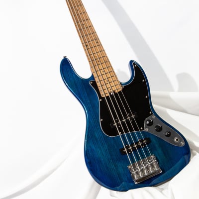 Bacchus Global WL5-ASH/RSM 2020 5 String Jazz Bass Blue Roasted Maple Amazing Neck US Seller image 25