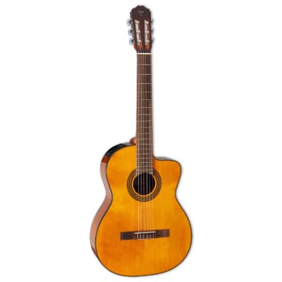Takamine GC3CE Classical Cutaway Acoustic Electric Guitar, Natural Gloss image 1