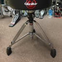 Gibraltar 9608RQPRB 9600 Series Pro Round Two-Tone Quarter Panel Drum Throne Black/Red