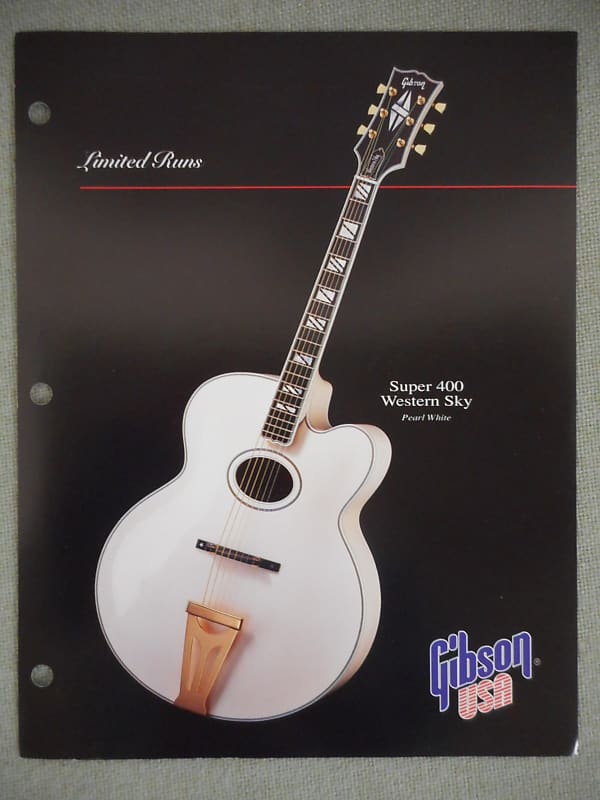 Gibson Dealer Catalog Page 1993 Reverb