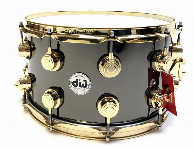 DW Collector's Series Black Nickel Over Brass 8x14" Snare Drum image 2