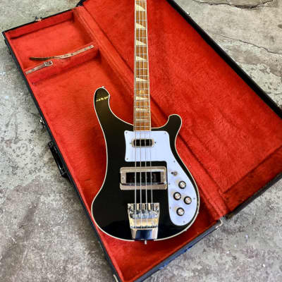 Rickenbacker 4001 Bass guitar 1977 - Jetglo original vintage USA image 4