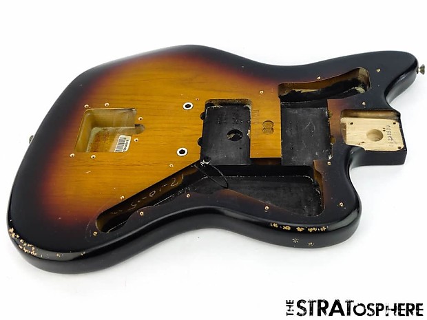 Vintage 60s Fender Road Worn Jazzmaster BODY Nitro Relic 3 Color Sunburst