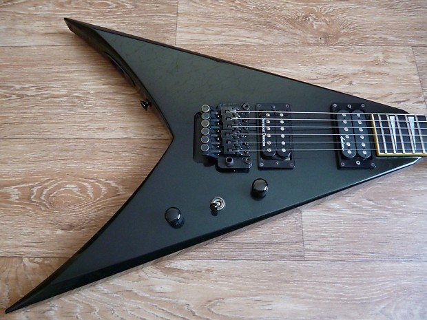 Grover Jackson King V Custom 1992 Metallic Black | Reverb
