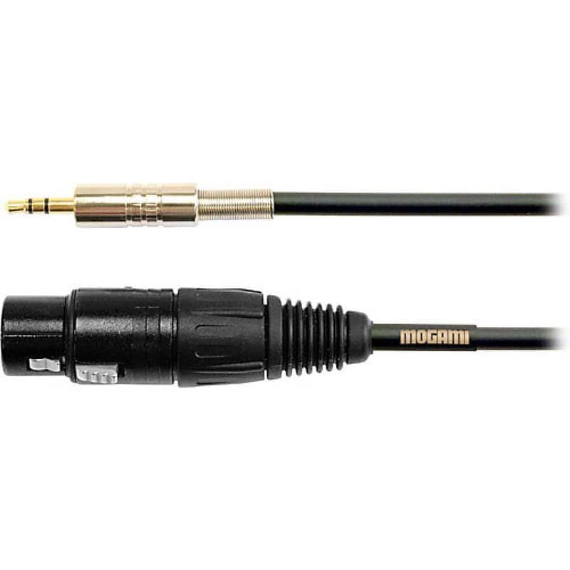 Mogami Gold Stereo Mini (3.5mm) Male to 3-Pin XLR Female Microphone Cable - 1.5' image 1