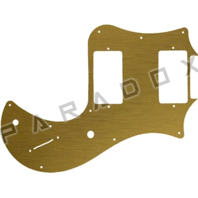 Custom Pickguard For 2017 - 2024 Made In America Paul Reed Smith S2 Standard 24 - Simulated Brushed Gold/Black .090"