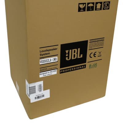 JBL VRX932LA-1WH 12" 800w Passive Line-Array Speaker in White + Instrument Mic image 10