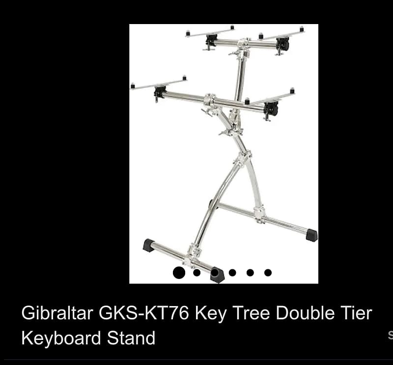 Gibraltar Gibraltar GKSKT76 Key Tree 2Tier Keyboard Stand Reverb