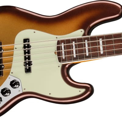 Fender American Ultra Jazz Bass V with Rosewood Fretboard in Mocha Burst image 2