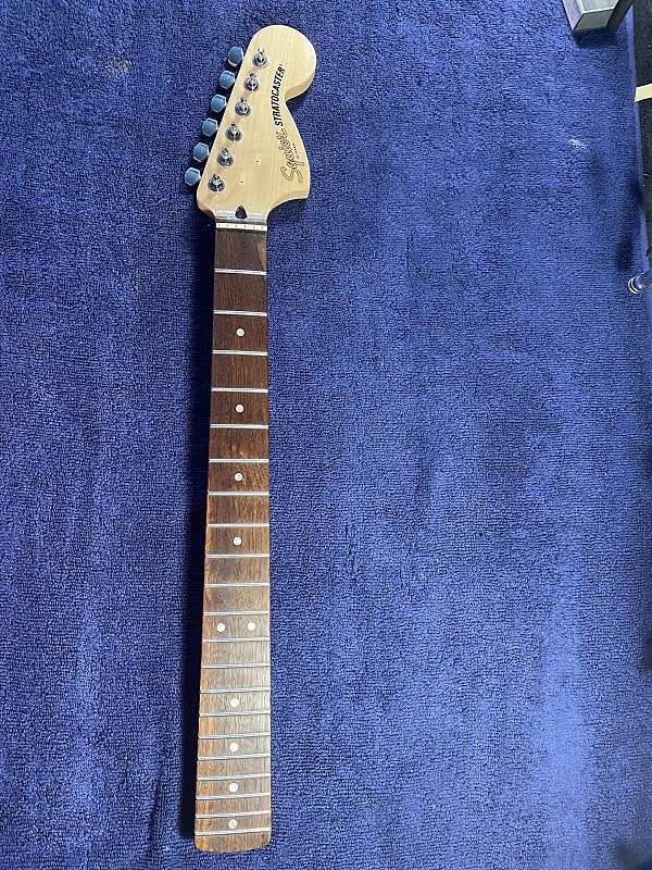 Loaded Squier Stratocaster Neck, excellent shape, tusq nut Reverb