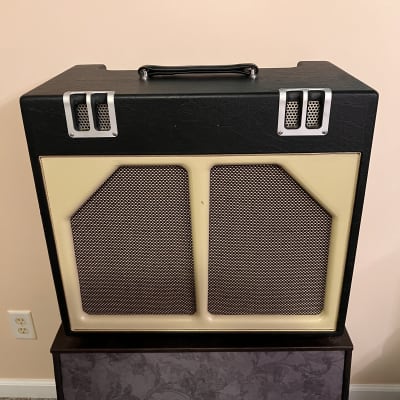 1x12 Cabinet 65 Amps Tupelo Empty Combo Cab Tuxedo Black & White/Cream Open Back. Huge tone and low end resonance for sale