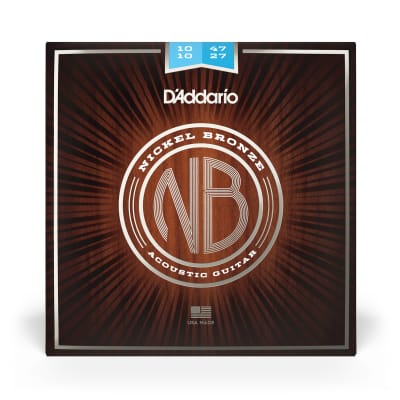 D'Addario NB1047-12 Nickel Bronze Light 12-String Acoustic Guitar Strings 10-47 image 4