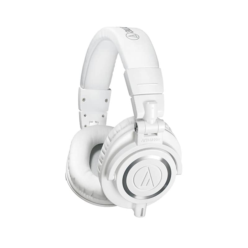 Audio-Technica ATH-M50XWH Professional Monitor Headphones - White  			