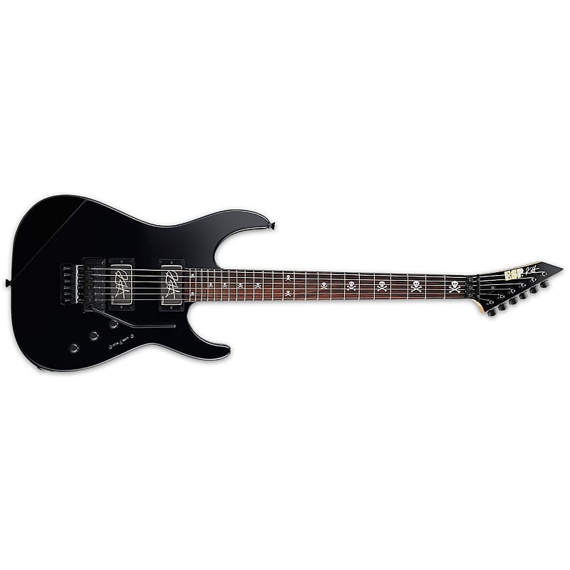 ESP KH-2 Neck Thru Body Kirk Hammett NEW Electric Guitar Metallica + ESP CASE! AWESOME! Black image 1
