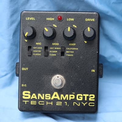 Tech 21 SansAmp GT2 Tube Amp Emulation Pedal