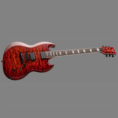 ESP LTD Viper-1000 Electric Guitar (Tiger Eye Sunburst) image 2