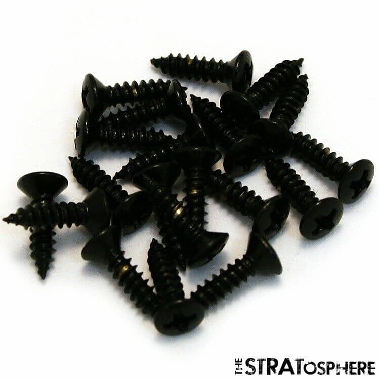 *NEW Set of 20 Pickguard & Cover SCREWS for Fender Strat Tele Reverb