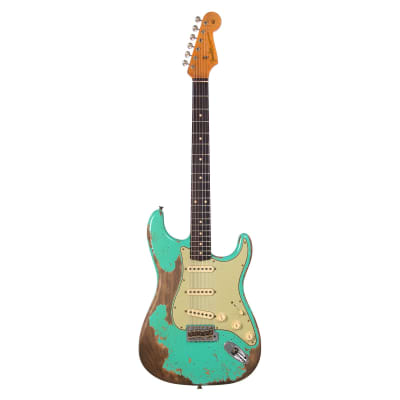Fender Custom Shop LTD Dual Mag II 1960 Stratocaster Super Heavy Relic - Aged Seafoam Green - Limited Edition Electric Guitar - NEW! image 6
