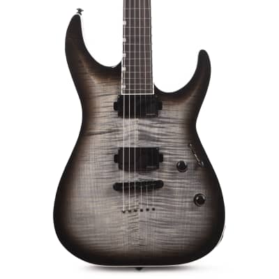 ESP LTD MH-1000NT Charcoal Burst w/ Flamed Maple Top for sale