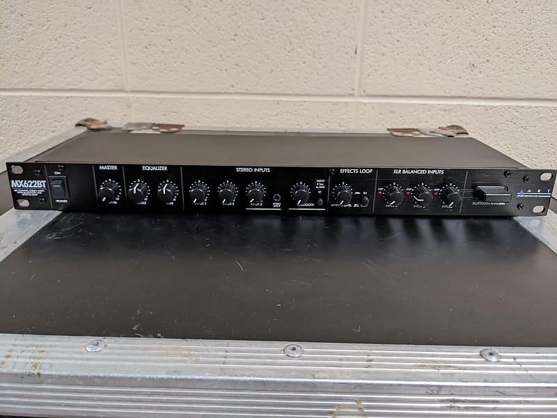 ART MX622BT 6Channel Rackmount Line Mixer with Bluetooth Reverb