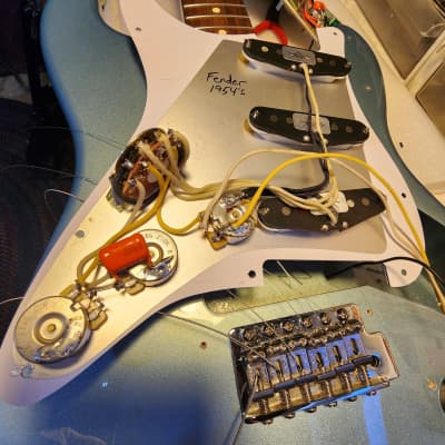 2001 Fender Standard Stratocaster Blue Agave,’54 Custom Shop Pickups, Excellent Condition image 4