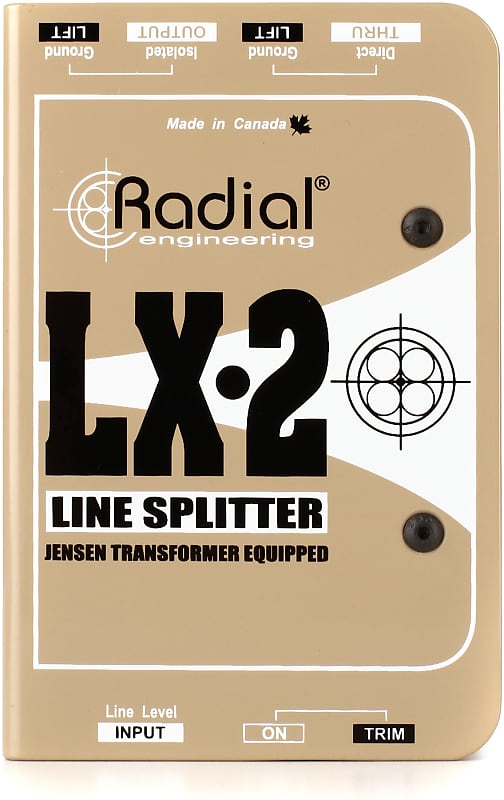 Radial LX2 2-channel Balanced Line Splitter with Isolation (3-pack) Bundle image 1
