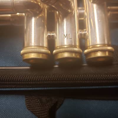Bach Stradivarius 180S37 Silver Trumpet, Gold Trim, Heavy Caps, Serviced, Extras! image 5
