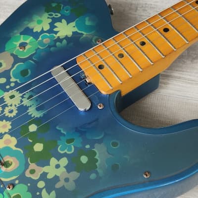 Tokai BlueFlower テレキャスター ブルーフラワー ずっと使ってるブルーフラワー テレキャスター[Tokai TE-70 Blue