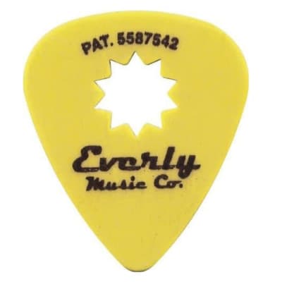 Everly Star Pick 0.73mm 12 Picks Yellow for sale
