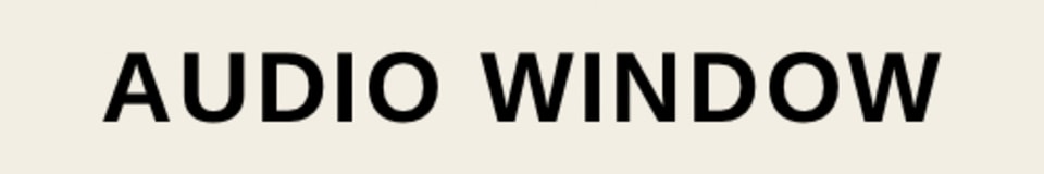 Audio Window 