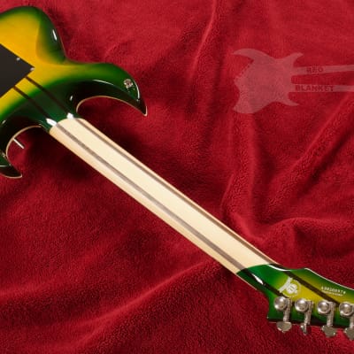 B.C. Rich Shredzilla Z6 Prophecy Exotic Archtop with Floyd Rose Left Handed Reptile Eye image 12