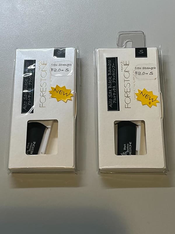 Two (2) Forestone Black Bamboo Alto Sax Reed Soft Reverb