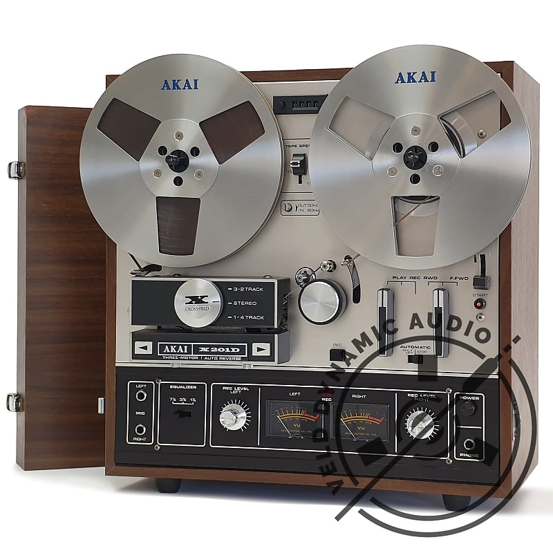 Akai X-201D Serviced ¼ 3-Motor Stereo Reel to Reel Tape Recorder