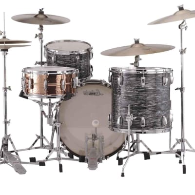 Ludwig Classic Maple 3-Piece Drum Shell Pack - Vintage Black Oyster image 3