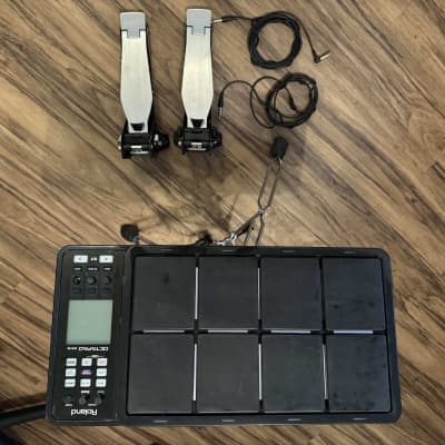 Roland SPD-30-BK Octapad MkII 8-Zone Digital Percussion Pad 2010s with Roland FD-9 Hi-hat Control Pedals and Roland KT-9 Kick Trigger Pedal and Roland PDS-20 Stand for TD/HPD/SPD