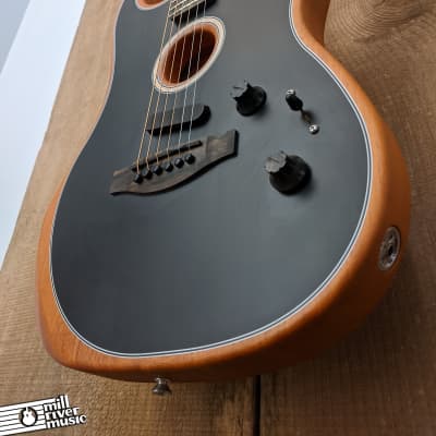 Fender American Acoustasonic Stratocaster Black 2021 w/ Gig Bag image 6