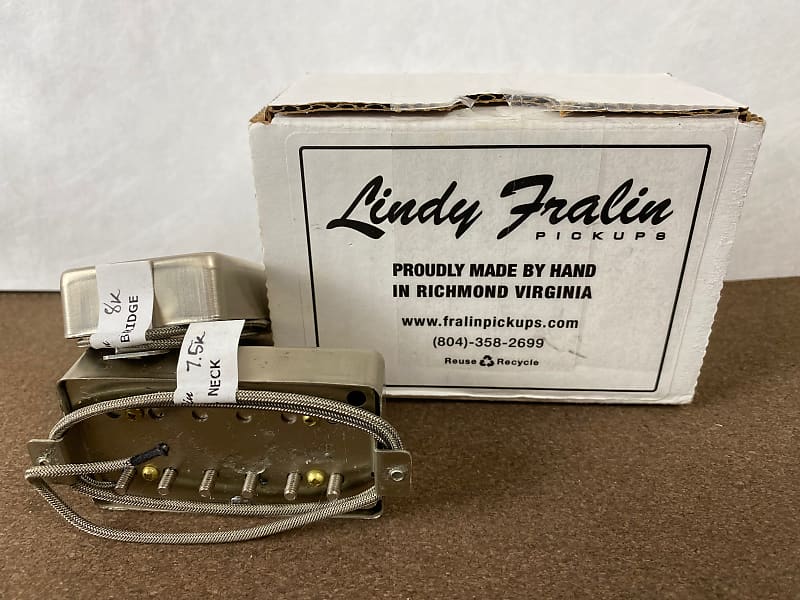 Lindy Fralin Pure PAF Humbucker Guitar Pickups SET Raw Nickel