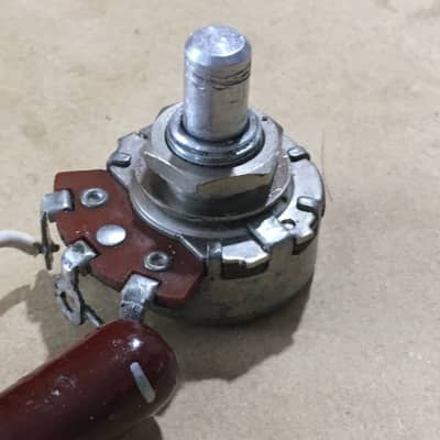 Two Rare Vintage USA 1971 Stackpole Pots 1 Meg Guitar Potentiometers Chocolate Drop Capacitor image 2