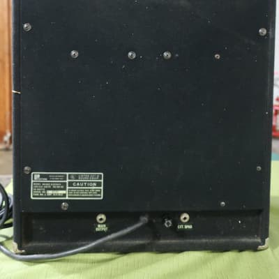 Vintage 1970s PolyTone Mini Brute III Bass or Guitar Amp Original Speakers 1 x 15 + Tweeter Huge Sounding Amplifier In A Small 30 Pound Package 17" wide, 18.5" high, and 10" deep image 5