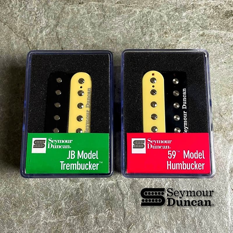 Seymour Duncan Pickup Set JB TB-4 Trembucker & 59 SH-1n Humbucker! Zebra