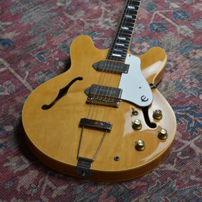 1982 Epiphone Casino Natural, Biege Label, Made in Japan Matsumoku Factory, MIJ image 3
