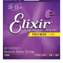 Elixir (1 Box, 12 Sets) Polyweb 10-47 Extra Light 80/20 Guitar Strings